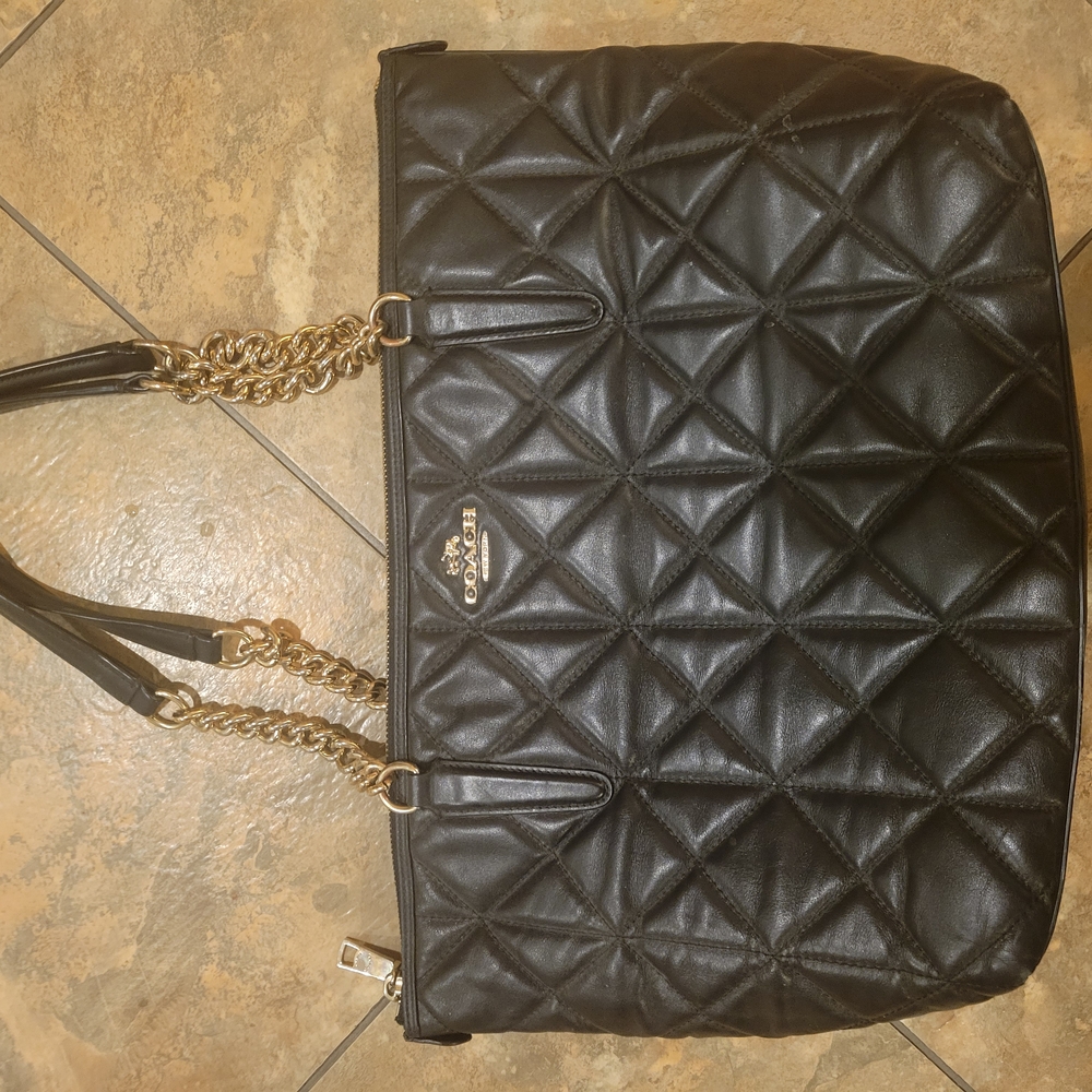 Coach Black Quilted Women's Bag